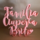 Letras con Familia personalizada de mesa